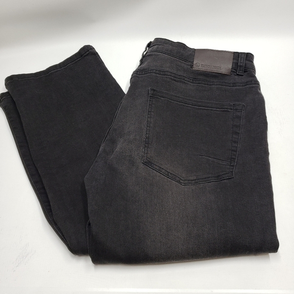 New Tainted Denim Men's Relaxed Fit Black Jeans Size 33 - Picture 2 of 13
